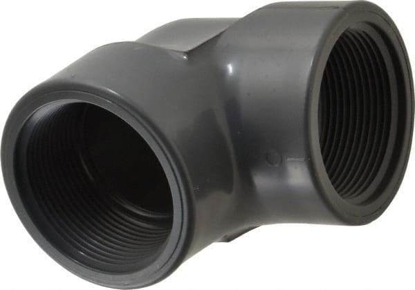 Value Collection - 2-1/2" PVC Plastic Pipe 90° Elbow - Schedule 80, FIPT x FIPT End Connections - All Tool & Supply