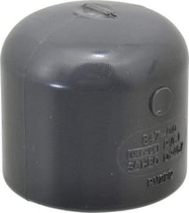 Value Collection - 1" PVC Plastic Pipe End Cap - Schedule 80, Slip End Connections - All Tool & Supply