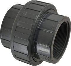 Value Collection - 3" PVC Plastic Pipe Union with EPDM O-Ring - Schedule 80, FIPT x FIPT End Connections - All Tool & Supply