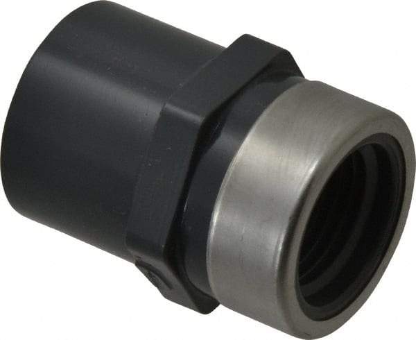 Value Collection - 1/2" PVC Plastic Pipe Reinforced Female Adapter - Slip x SR FIPT End Connections - All Tool & Supply