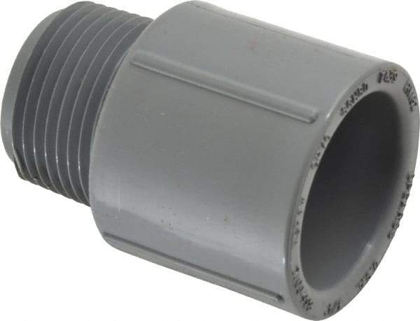 Value Collection - 3/4" CPVC Plastic Pipe Male Adapter - Schedule 80, MIPT x Slip End Connections - All Tool & Supply