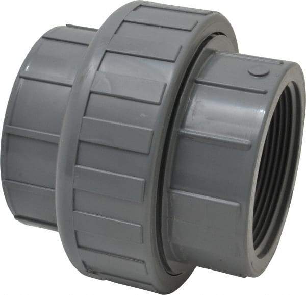 Value Collection - 3" CPVC Plastic Pipe Union with EPDM O-Ring - Schedule 80, FIPT x FIPT End Connections - All Tool & Supply