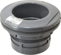 Value Collection - 4" PVC Plastic Pipe Bulkhead Tank Adapter - Schedule 80, Slip x FIPT End Connections - All Tool & Supply