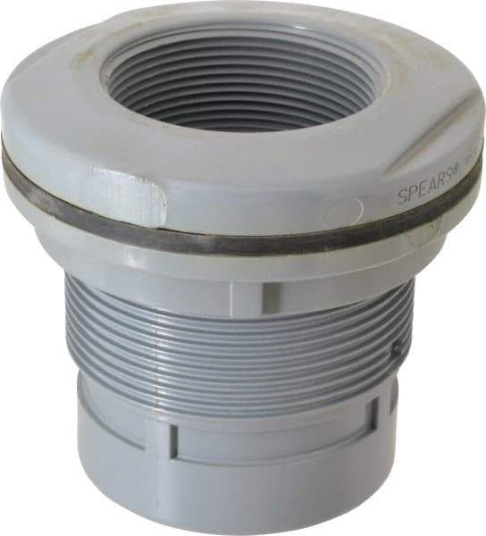 Value Collection - 3" CPVC Plastic Pipe Bulkhead Tank Adapter - Schedule 80, FIPT x FIPT End Connections - All Tool & Supply