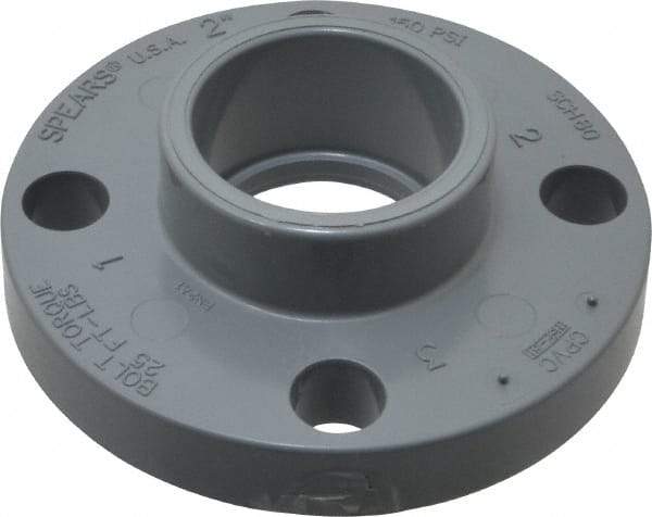 Value Collection - 2" CPVC Plastic Pipe Flange (One Piece) - Slip End Connections - All Tool & Supply