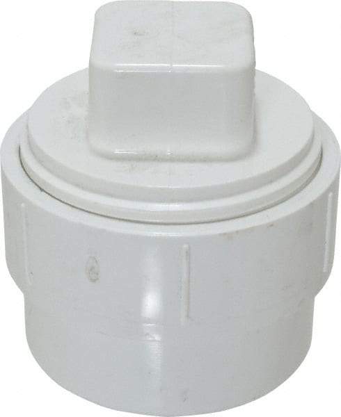 B&K Mueller - 2", PVC Drain, Waste & Vent Pipe Cleanout Adapter - Spig x CO with Plug - All Tool & Supply