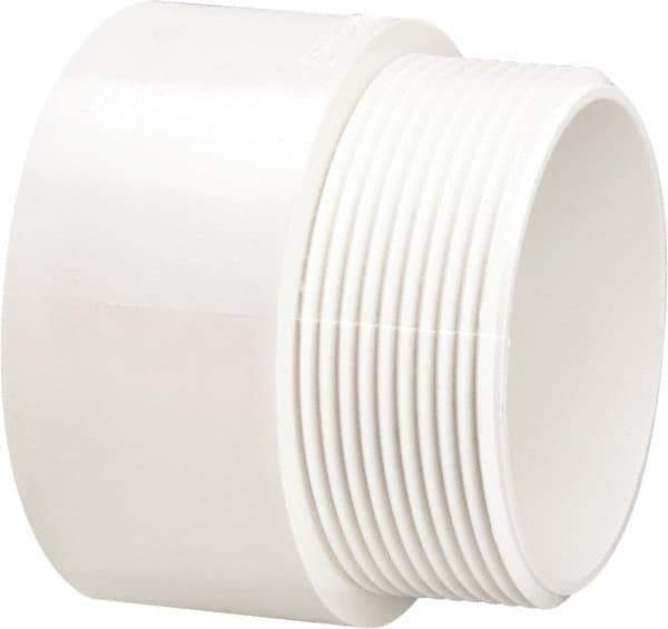 B&K Mueller - 3", PVC Drain, Waste & Vent Pipe Male Adapter - Hub x MIPT - All Tool & Supply