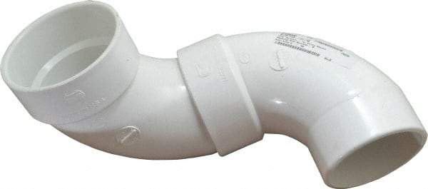 B&K Mueller - 4", PVC Drain, Waste & Vent Pipe 90 Street Elbow - Spig x Hub - All Tool & Supply