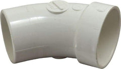 B&K Mueller - 2", PVC Drain, Waste & Vent Pipe 45 Street Elbow - Spig x Hub - All Tool & Supply