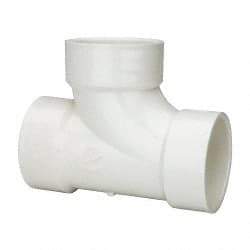 B&K Mueller - 3", PVC Drain, Waste & Vent Pipe Sanitary Tee - Hub x Hub x Hub - All Tool & Supply