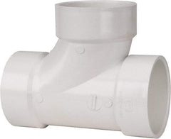 B&K Mueller - 4", PVC Drain, Waste & Vent Pipe Sanitary Tee - Hub x Hub x Hub - All Tool & Supply