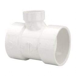 B&K Mueller - 3 x 3 x 1-1/2", PVC Drain, Waste & Vent Pipe Reducing Sanitary Tee - Hub x Hub x Hub - All Tool & Supply