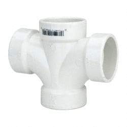 B&K Mueller - 1-1/2", PVC Drain, Waste & Vent Pipe Sanitary Cross - All Hub - All Tool & Supply