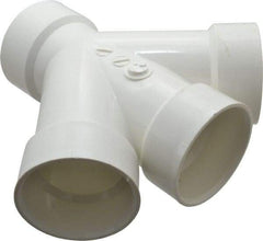 B&K Mueller - 3", PVC Drain, Waste & Vent Pipe Combination TY - Hub x Hub x Hub - All Tool & Supply