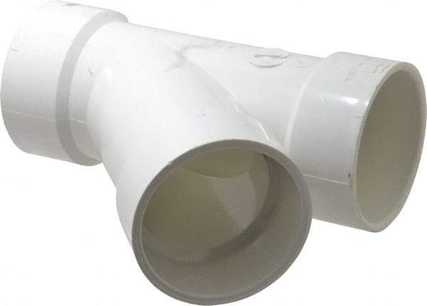 B&K Mueller - 3", PVC Drain, Waste & Vent Pipe 45 Wye - Hub x Hub x Hub - All Tool & Supply