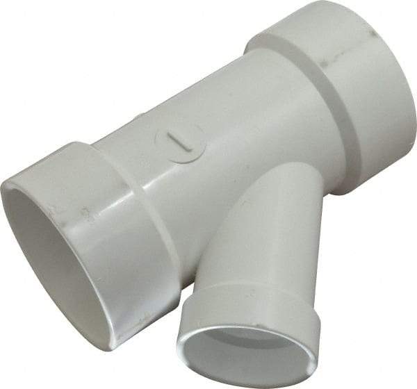 B&K Mueller - 3 x 3 x 2", PVC Drain, Waste & Vent Pipe 45 Wye - Hub x Hub x Hub - All Tool & Supply