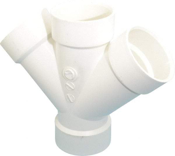 B&K Mueller - 3", PVC Drain, Waste & Vent Pipe 45 Double Wye - All Hub - All Tool & Supply