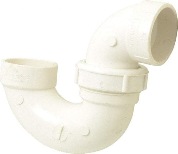 B&K Mueller - 1-1/2", PVC Drain, Waste & Vent Pipe P Trap with Union - Hub x Hub - All Tool & Supply