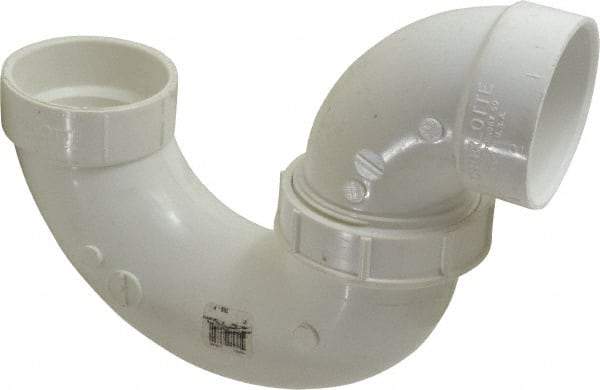 B&K Mueller - 2", PVC Drain, Waste & Vent Pipe P Trap with Union - Hub x Hub - All Tool & Supply