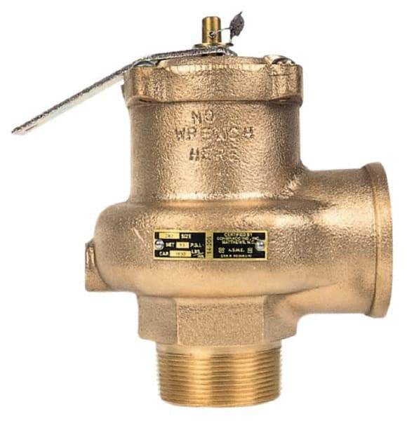 Conbraco - 3" Inlet, 3" Outlet, High Capacity Steam Relief Valve - 15 Max psi, Bronze, 6,843 Lb per Hour - All Tool & Supply