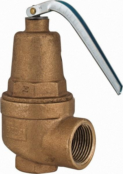 Conbraco - 3/4" Inlet, 1" Outlet, ASME Section IV Safety Relief Valve - 15 Max psi, Bronze, 635,000 BTUs - All Tool & Supply