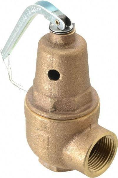 Conbraco - 3/4" Inlet, 1" Outlet, ASME Section IV Safety Relief Valve - 30 Max psi, Bronze, 970,000 BTUs - All Tool & Supply