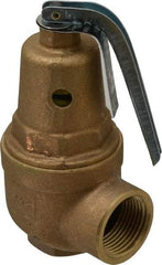 Conbraco - 3/4" Inlet, 1" Outlet, ASME Section IV Safety Relief Valve - 100 Max psi, Bronze, 2,536,000 BTUs - All Tool & Supply