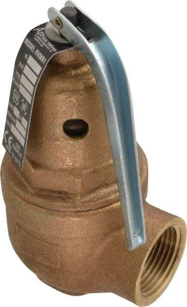 Conbraco - 3/4" Inlet, 1" Outlet, ASME Section IV Safety Relief Valve - 150 Max psi, Bronze, 3,655,000 BTUs - All Tool & Supply