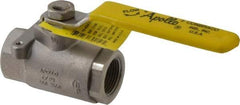 Apollo - 3/4" Pipe, Stainless Steel Standard Ball Valve - Three Way, FNPT x FNPT x FNPT Ends, Lever Handle, 800 WOG - All Tool & Supply