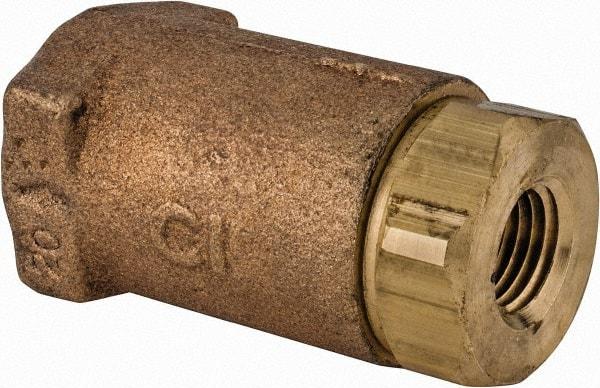 Conbraco - 1/4" Bronze Check Valve - Inline, FNPT x FNPT - All Tool & Supply