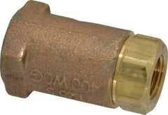 Conbraco - 3/8" Bronze Check Valve - Inline, FNPT x FNPT - All Tool & Supply