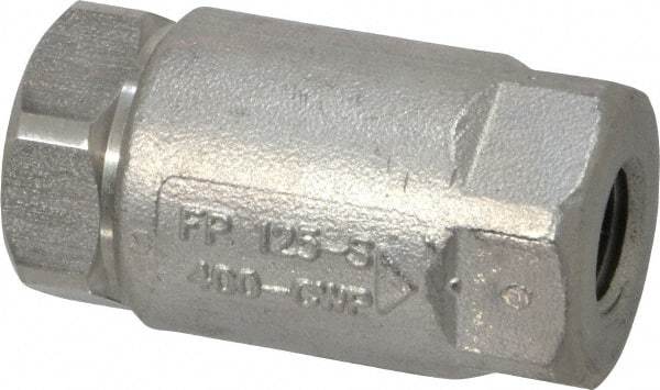 Conbraco - 1/4" Stainless Steel Check Valve - Inline, FNPT x FNPT - All Tool & Supply