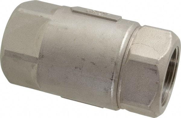 Conbraco - 1-1/4" Stainless Steel Check Valve - Inline, FNPT x FNPT - All Tool & Supply