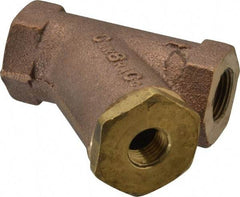 Conbraco - 3/8" Pipe, FNPT Ends, Cast Bronze Y-Strainer - 400 psi WOG Rating - All Tool & Supply