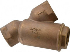 Conbraco - 1-1/2" Pipe, FNPT Ends, Cast Bronze Y-Strainer - 400 psi WOG Rating - All Tool & Supply