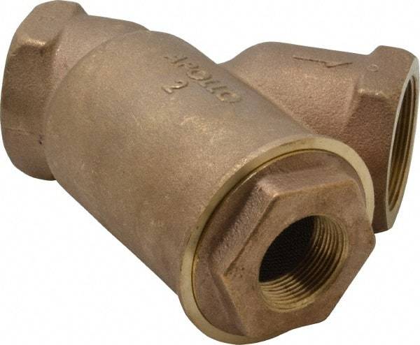 Conbraco - 2" Pipe, FNPT Ends, Cast Bronze Y-Strainer - 400 psi WOG Rating - All Tool & Supply