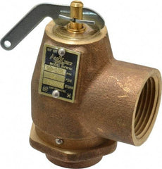 Conbraco - 3/4" Inlet, 1" Outlet, ASME Safety Relief Valve - 35 Max psi, Bronze, 790,000 BTUs - All Tool & Supply