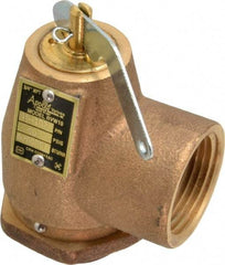 Conbraco - 3/4" Inlet, 1" Outlet, ASME Safety Relief Valve - 40 Max psi, Bronze, 870,000 BTUs - All Tool & Supply