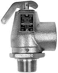 Conbraco - 3/4" Inlet, 1" Outlet, ASME Safety Relief Valve - 40 Max psi, Bronze, 870,000 BTUs - All Tool & Supply