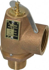 Conbraco - 3/4" Inlet, 1" Outlet, ASME Safety Relief Valve - 30 Max psi, Bronze, 710,000 BTUs - All Tool & Supply