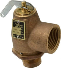 Conbraco - 3/4" Inlet, 1" Outlet, ASME Safety Relief Valve - 50 Max psi, Bronze, 1,035,000 BTUs - All Tool & Supply