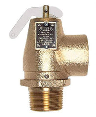 Conbraco - 1-1/4" Inlet, 1-1/2" Outlet, ASME Low Pressure Steam Heating Relief Valve - 10 Max psi, Bronze, 1,200 Lb per Hour - All Tool & Supply