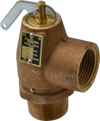 Conbraco - 1" Inlet, 1" Outlet, ASME Low Pressure Steam Heating Relief Valve - 15 Max psi, Bronze, 643 Lb per Hour - All Tool & Supply