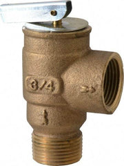 Conbraco - 3/4" Inlet, 3/4" Outlet, ASME Low Pressure Steam Heating Relief Valve - 10 Max psi, Bronze, 407 Lb per Hour - All Tool & Supply