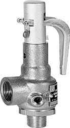 Conbraco - 1-1/4" Inlet, 1-1/2" Outlet, High Pressure Safety Relief Valve - 150 Max psi, Bronze, 4,236 Lb per Hour - All Tool & Supply