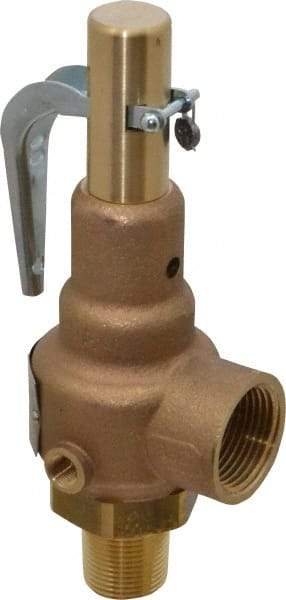Conbraco - 3/4" Inlet, 1" Outlet, High Pressure Safety Relief Valve - 50 Max psi, Bronze, 647 Lb per Hour - All Tool & Supply