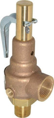 Conbraco - 3/4" Inlet, 1" Outlet, High Pressure Safety Relief Valve - 75 Max psi, Bronze, 898 Lb per Hour - All Tool & Supply