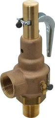 Conbraco - 3/4" Inlet, 1" Outlet, High Pressure Safety Relief Valve - 125 Max psi, Bronze, 1,402 Lb per Hour - All Tool & Supply