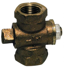 Conbraco - 1/4" Pipe, Square Head Wrench Operated Gas Cock - Bronze - All Tool & Supply