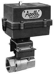 Apollo - 1" Pipe, 2,000 psi WOG Rating Carbon Steel Electric Actuated Ball Valve - Standard Port, 150 psi WSP Rating, Threaded (NPT) End Connection - All Tool & Supply